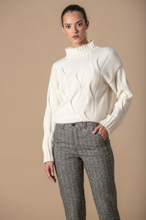 7/8 Wool look 67%Poly,30%Vis,3%Ela