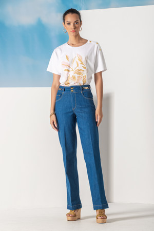 Jeans denim stretch gold 90%cot, 8%pol, 2%ela