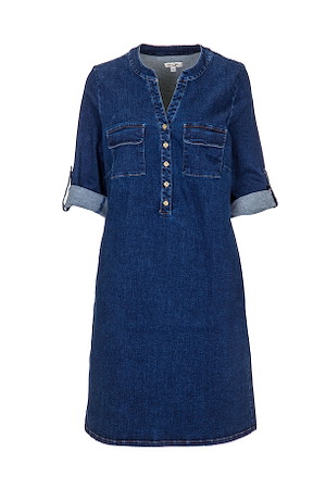 Denim stretch dress 85%cot 12%pol 3%span