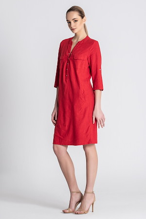 Dress linn look 53% linn, 44% vis, 3% span