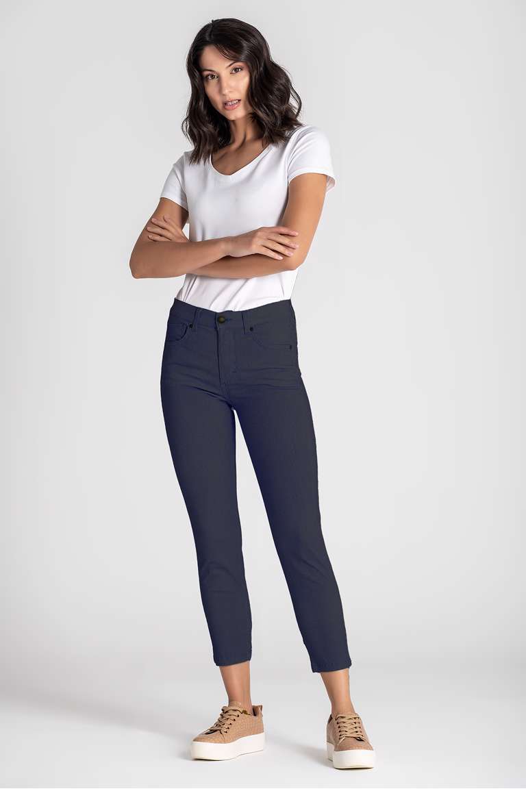 3/4 Jeans power stretch 87%cot10%pol3%el