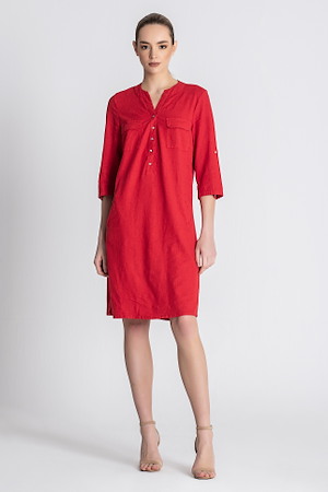 Dress linn look 53% linn, 44% vis, 3% span
