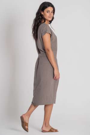 Dress linn look 59%lin 39%vis 2%ela