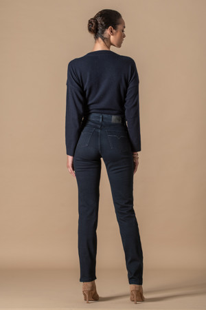 Denim stretch w/stones  66%cot 20%pol 11%vis 3%ela